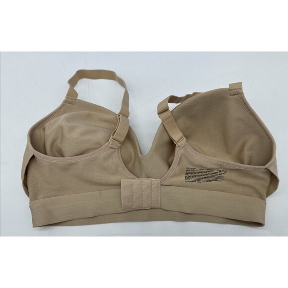Hanes Womens Bra Size XL Nude Wireless Sleepwear MHG199 Set Of 2 - Picture 8 of 10
